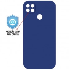 Capa para Motorola Moto G9 Power - Emborrachada Protector Azul Aníl